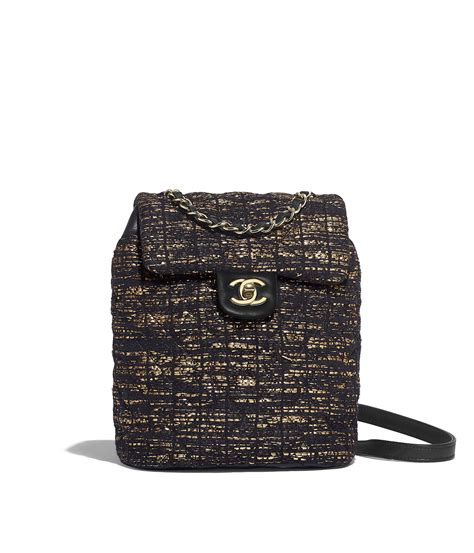 tweed rucksack chanel|chanel leather backpacks.